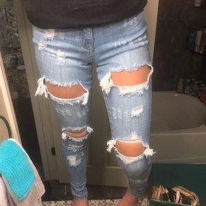 Fashion nova ripped jeans